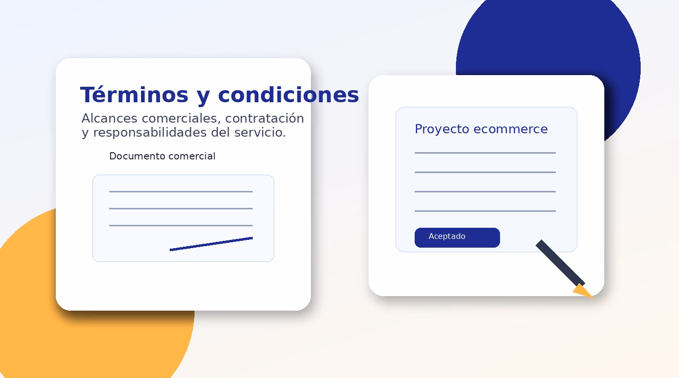 Documento de términos y condiciones para proyecto ecommerce