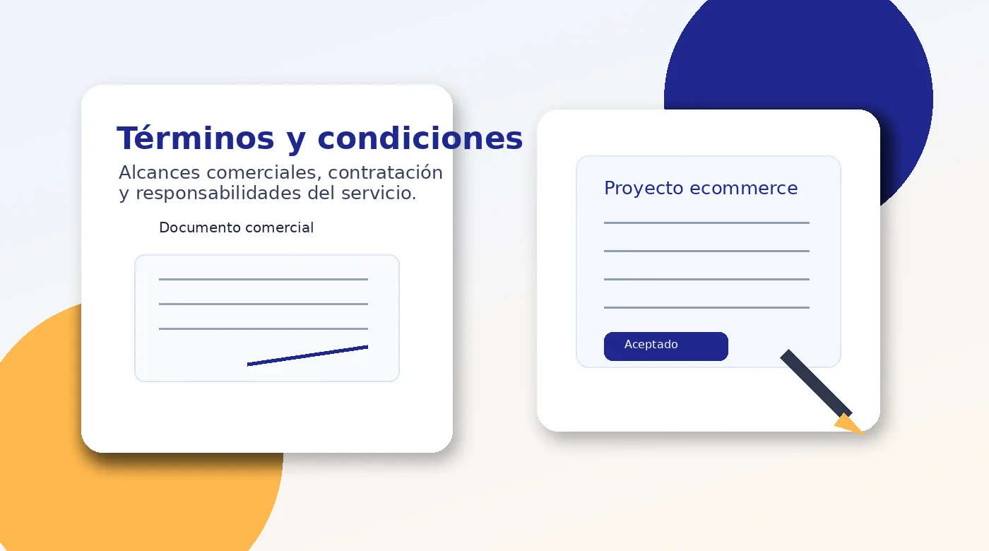 Documento de términos y condiciones para proyecto ecommerce